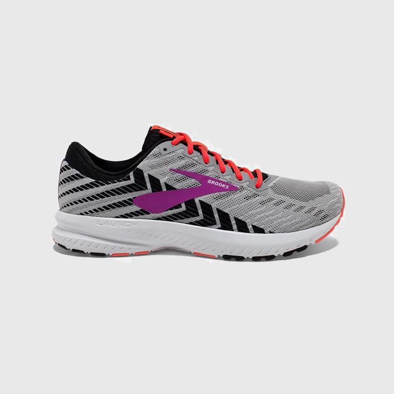 Brooks Launch 6 NZ - Women's Road Running Shoes - Grey (59273-LWMY)